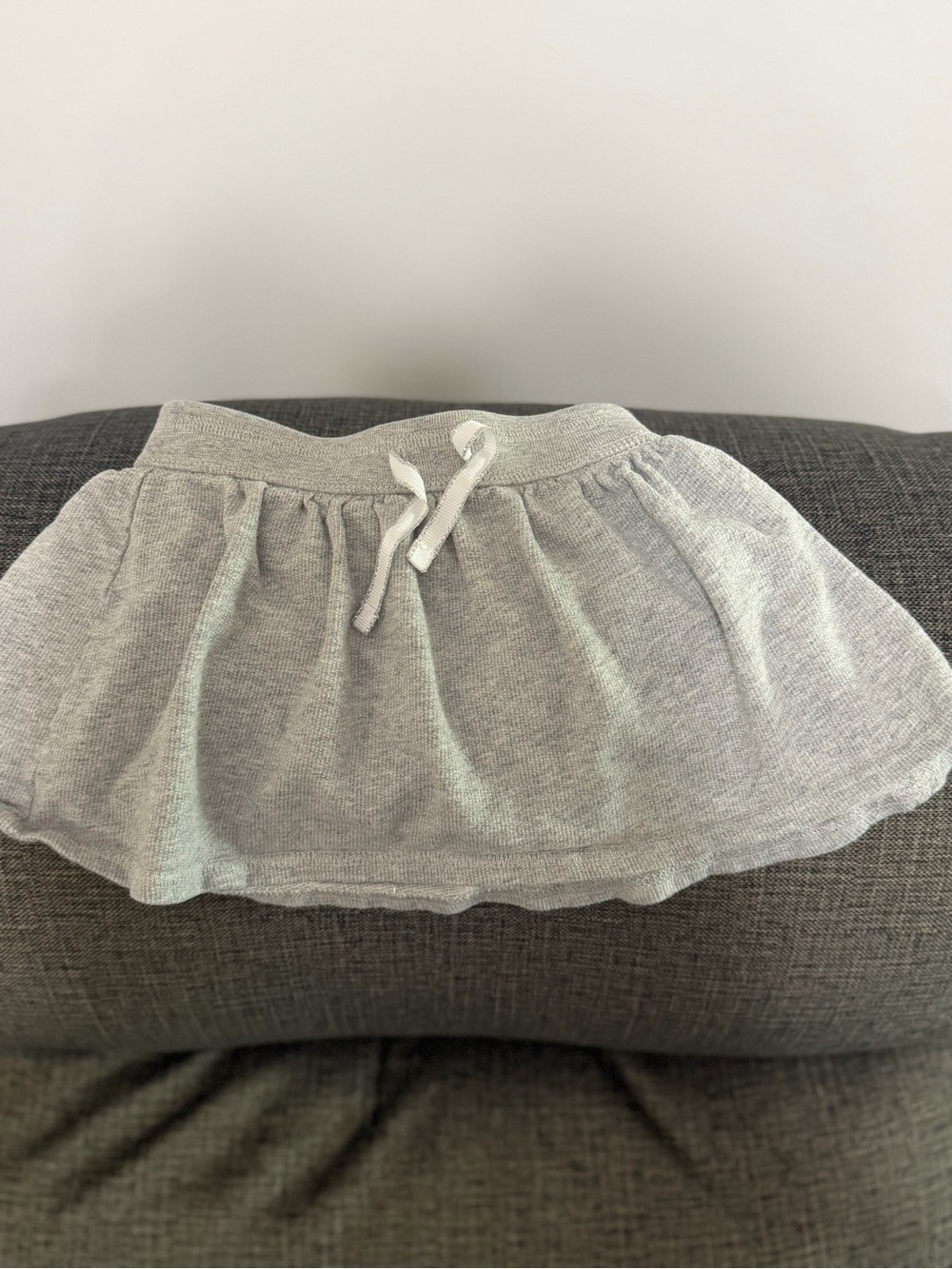 Carter's Gray Knit Skirt with Coral Waistband